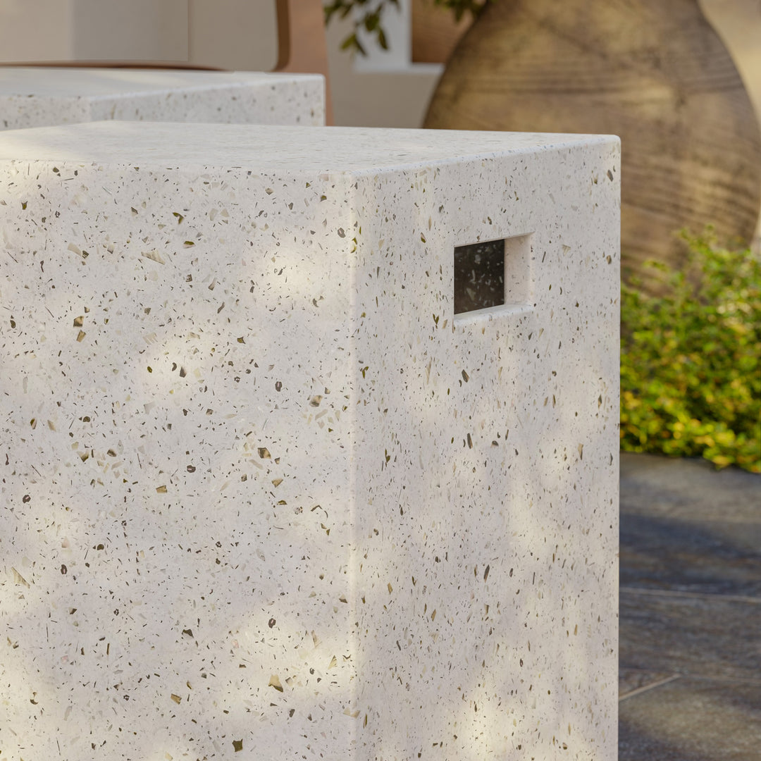 Una Indoor/Outdoor Concrete Stool