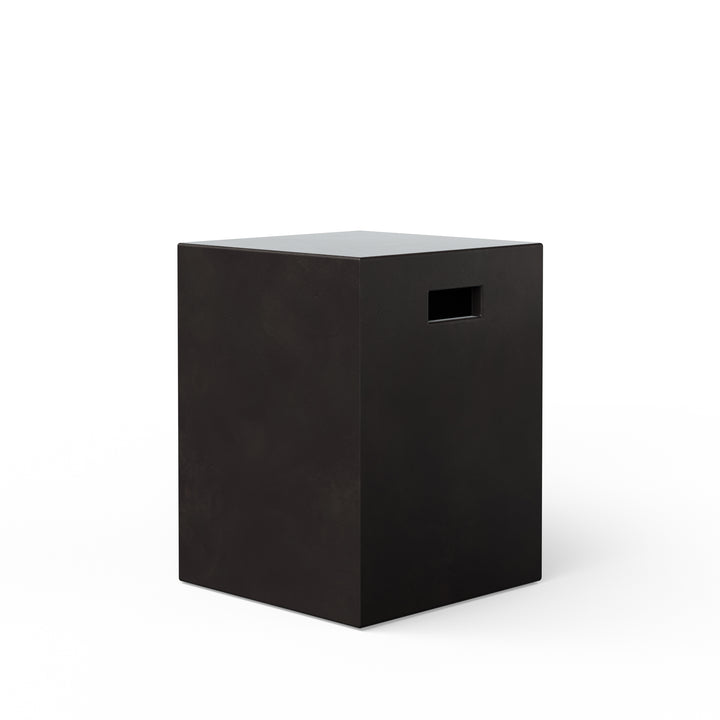 Una Indoor/Outdoor Concrete Stool - Lava