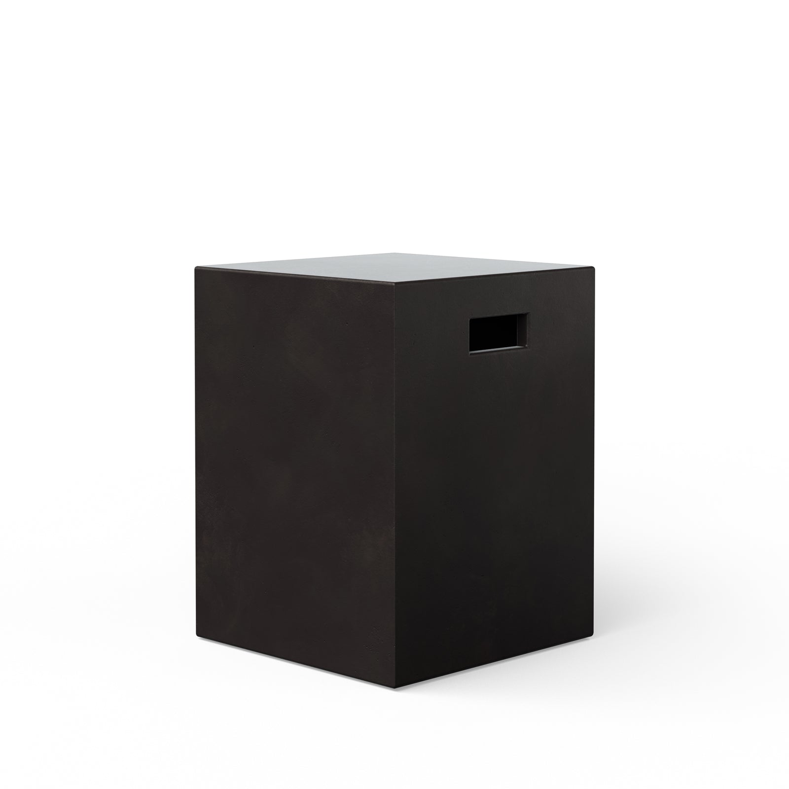 Una Indoor/Outdoor Concrete Stool - Lava