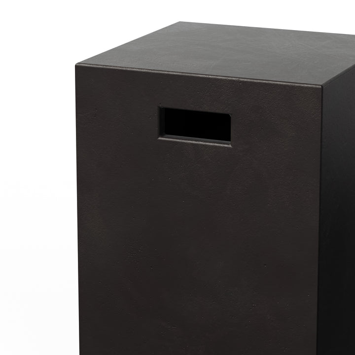 Una Indoor/Outdoor Concrete Stool - Lava