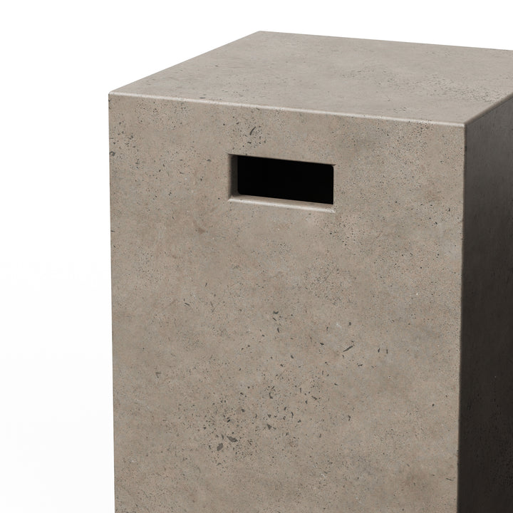 Una Indoor/Outdoor Concrete Stool