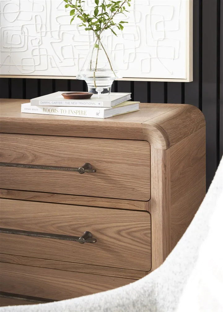 American Home Furniture Vanguard Furniture Form Three Drawer Nightstand
