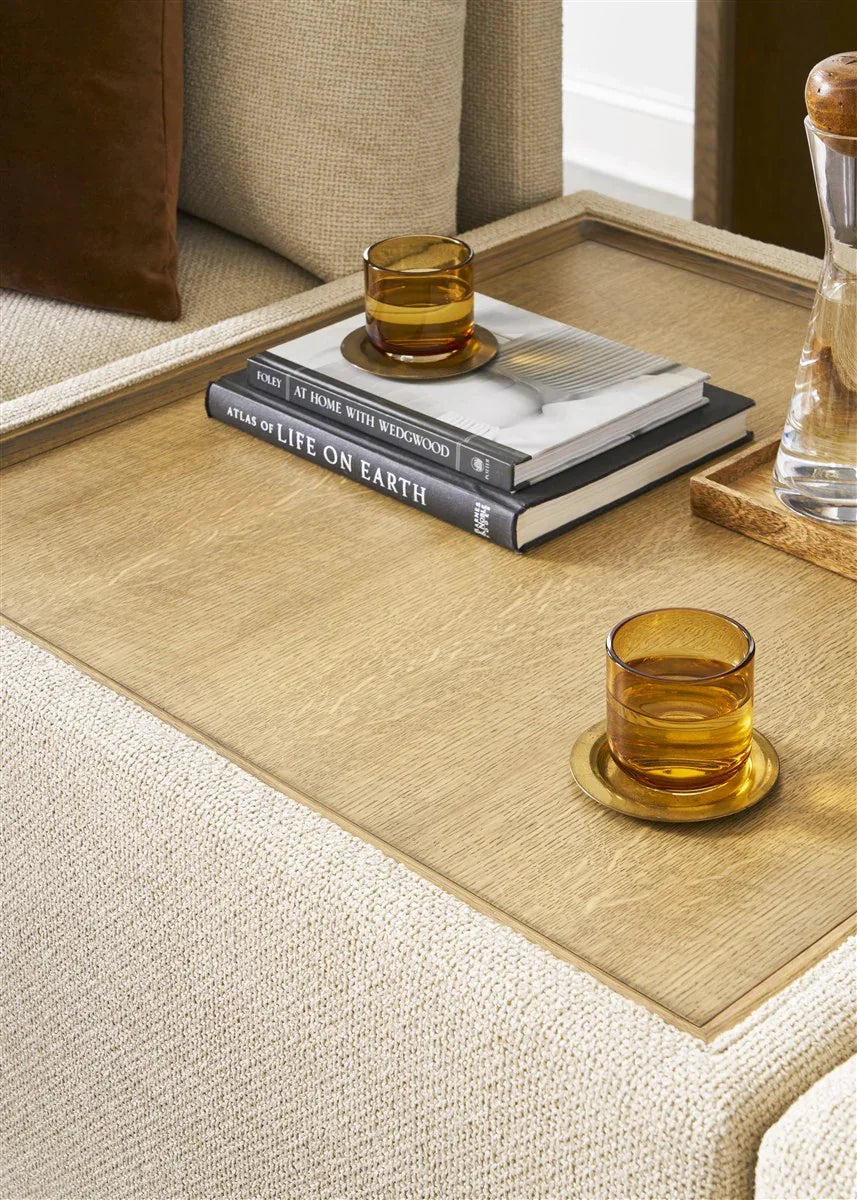 American Home Furniture Vanguard Furniture Liam Wood Top Bumper