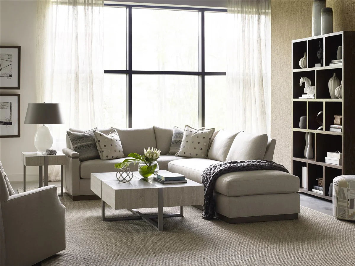American Home Furniture Vanguard Furniture Formation Stone Veneer Side Table