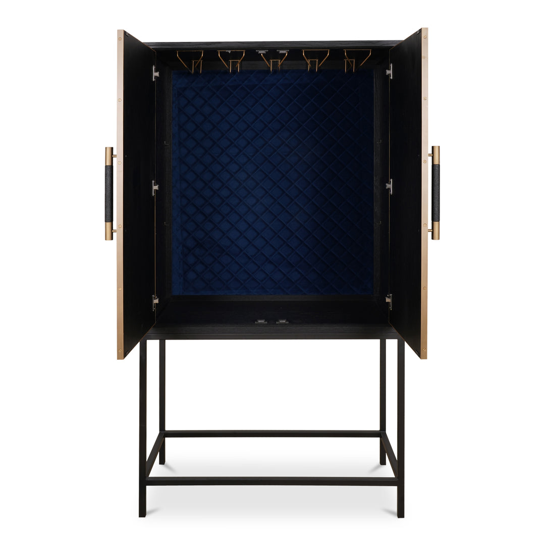 Moe's Home Collection - Mako Bar Cabinet Black - VL-1047-02 | American Home Furniture
