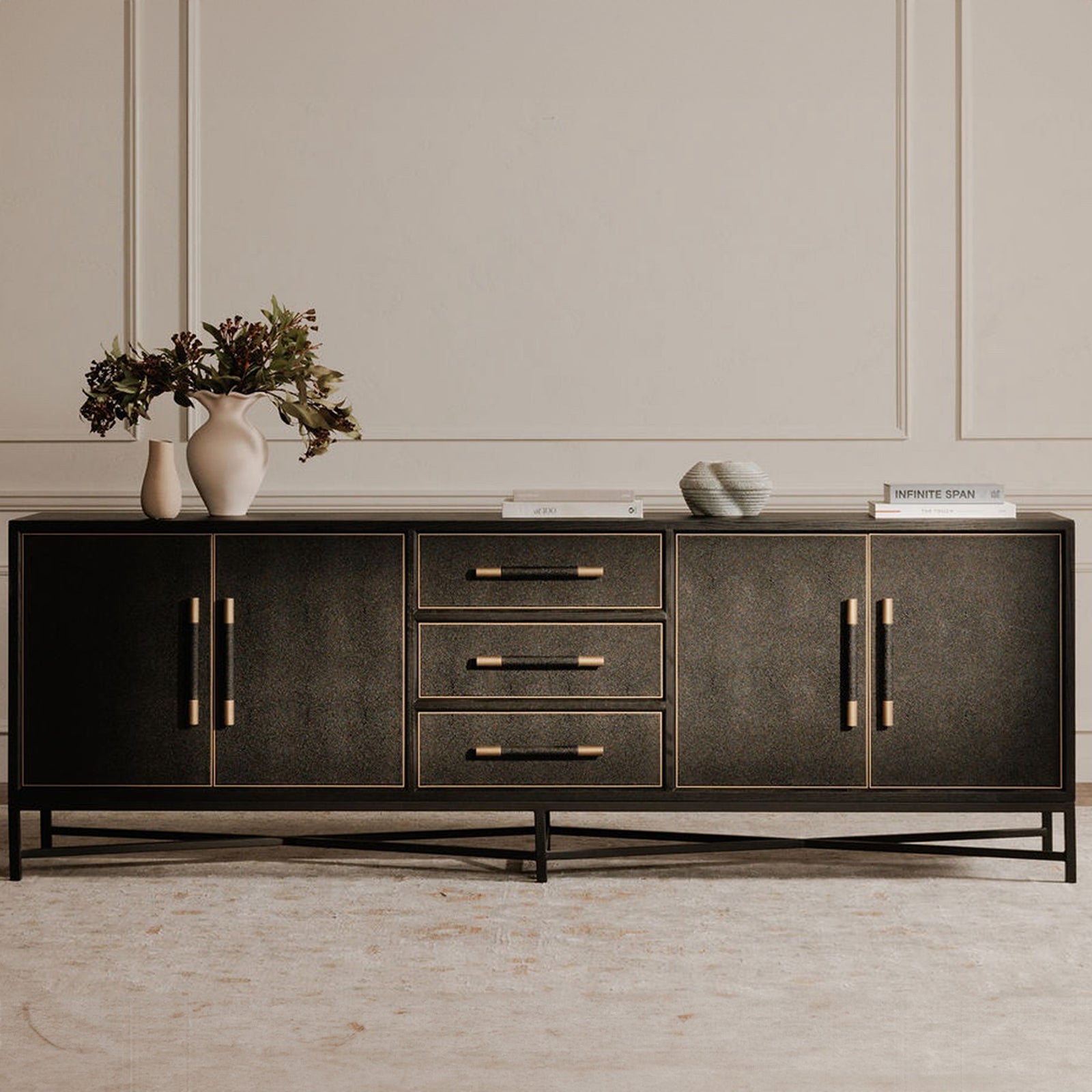 Moe's Home Collection - Mako Sideboard Large Black - VL-1061-02 | American Home Furniture