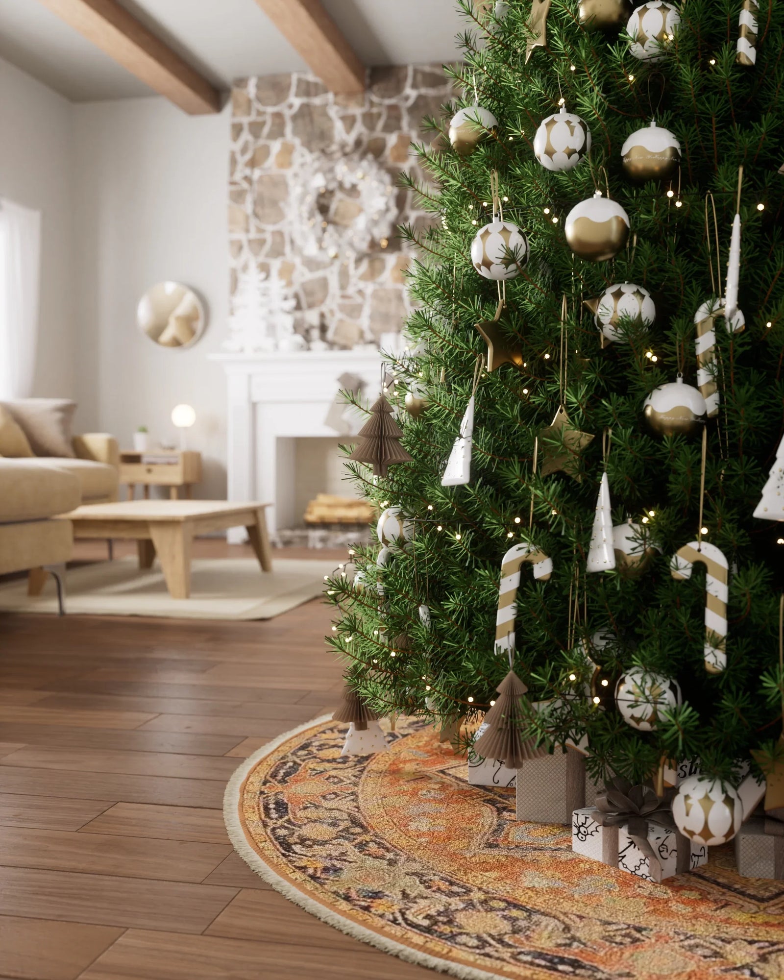 American Home Furniture Momeni Vintage Tree Skirt 1 Rug