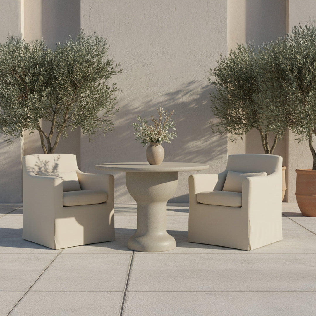 Lydia Outdoor Slipcover Dining Chair