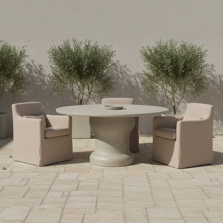 Lydia Outdoor Slipcover Dining Chair