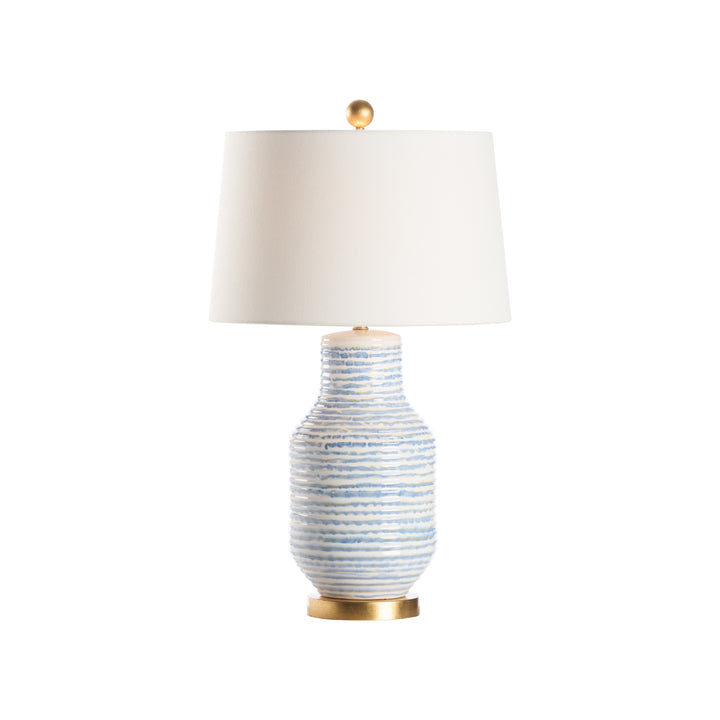 Blue/White Glaze/Gold leaf