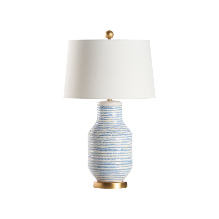 Blue/White Glaze/Gold leaf