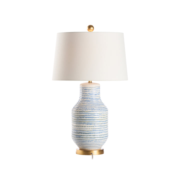 Blue/White Glaze/Gold leaf