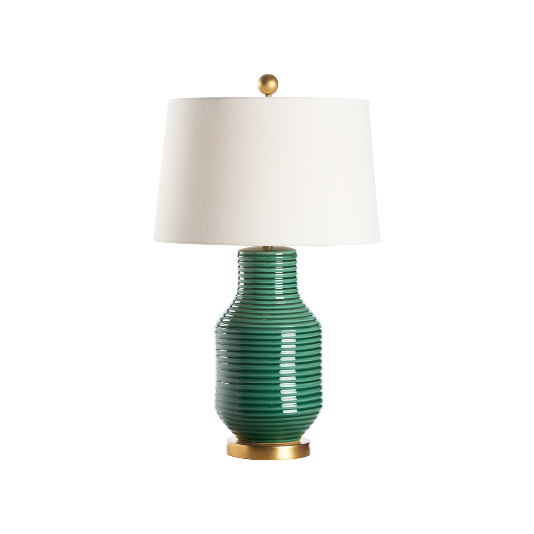 Green/White Glaze/Gold leaf