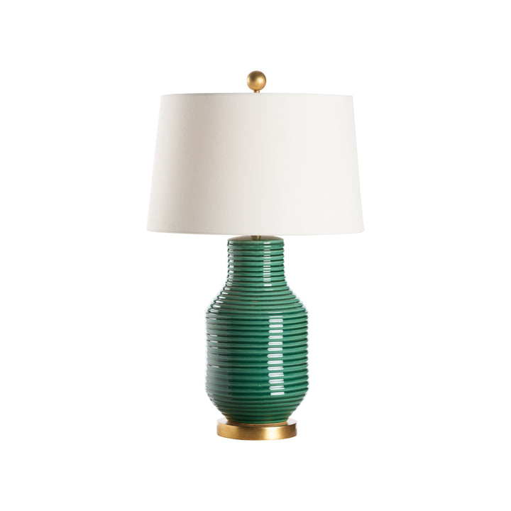 Green/White Glaze/Gold leaf