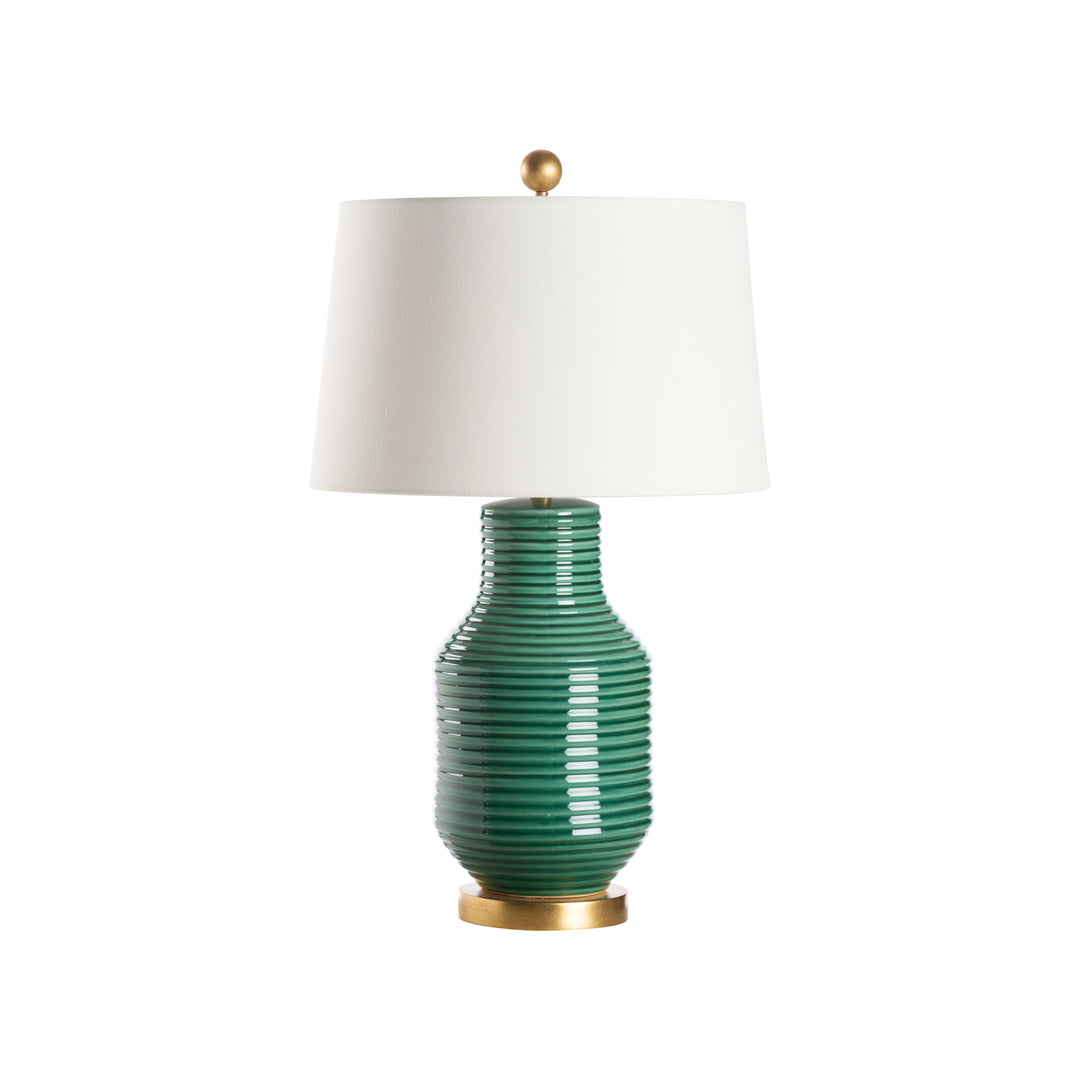 Green/White Glaze/Gold leaf