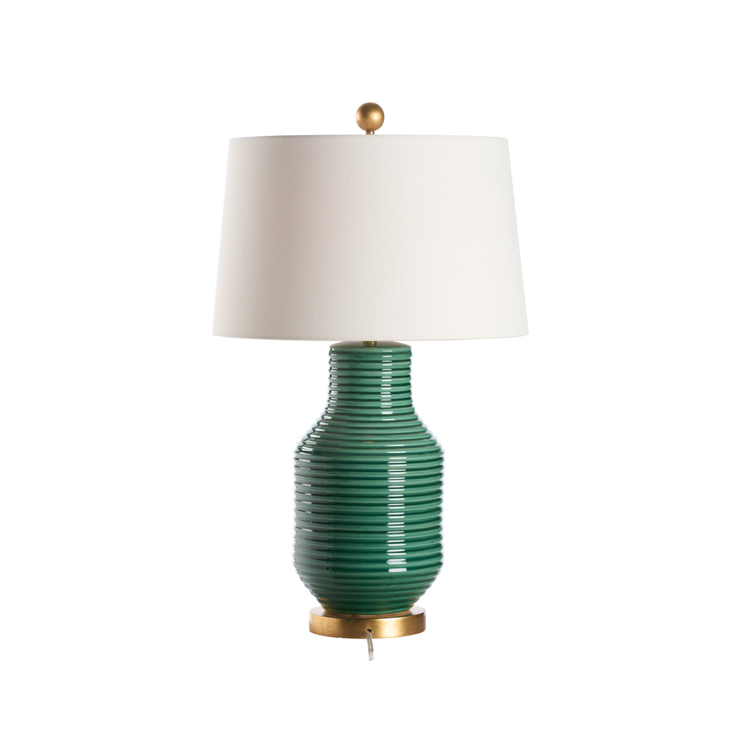 Green/White Glaze/Gold leaf