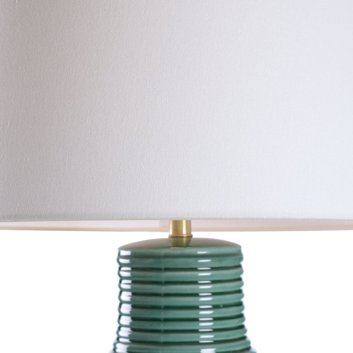 Green/White Glaze/Gold leaf