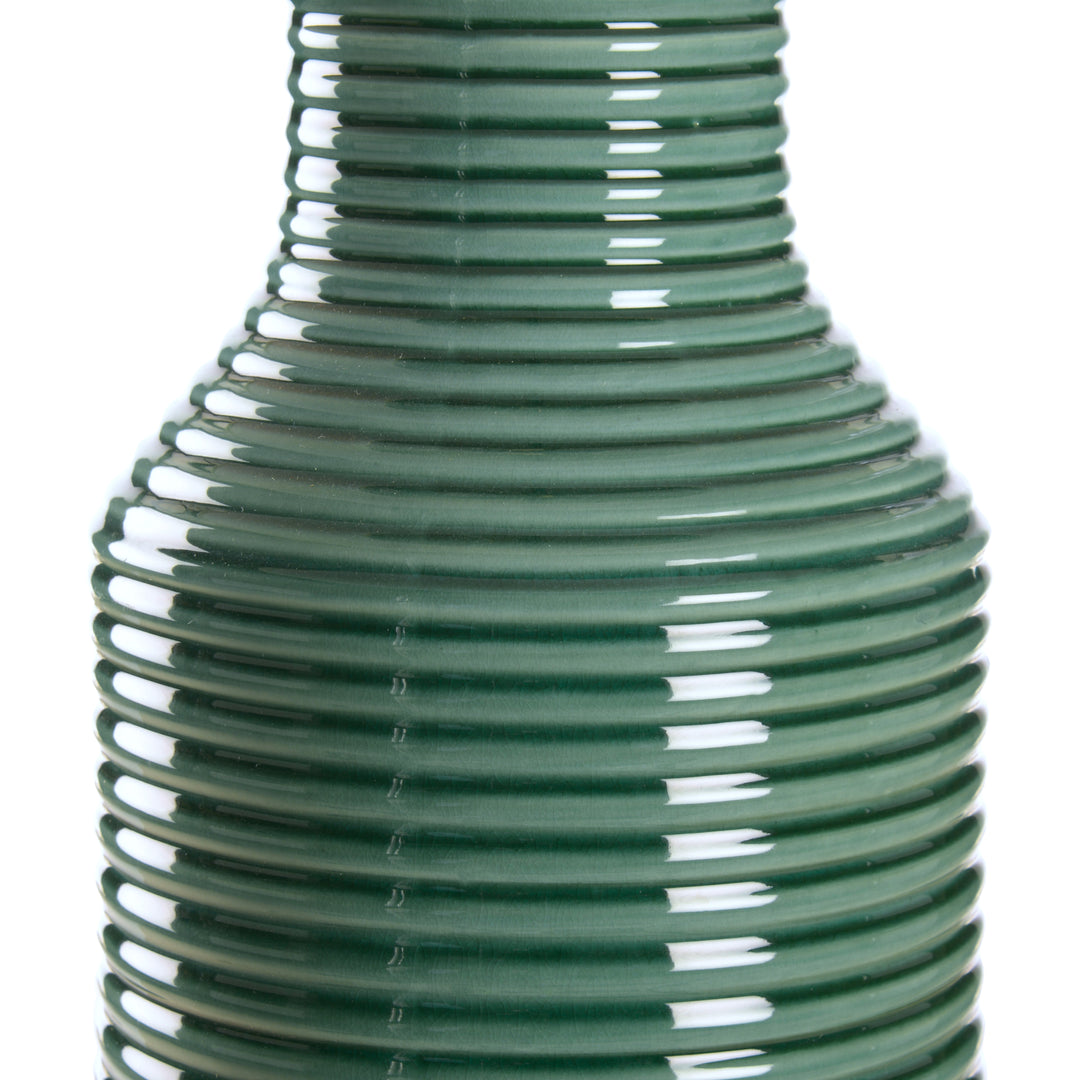 Green/White Glaze/Gold leaf