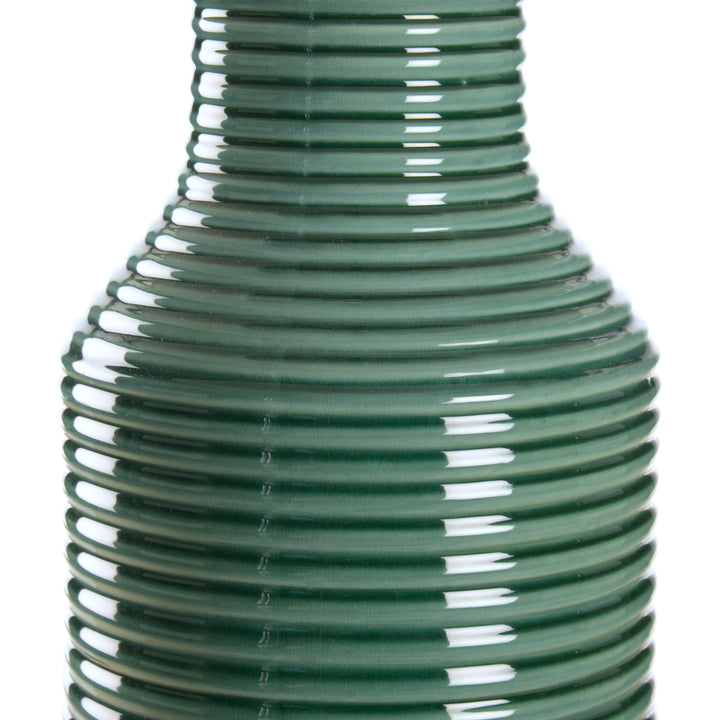Green/White Glaze/Gold leaf