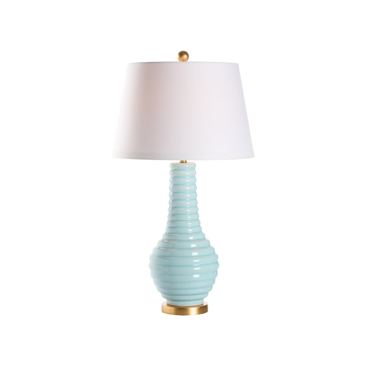 Carolina Blue Glaze/Gold Leaf