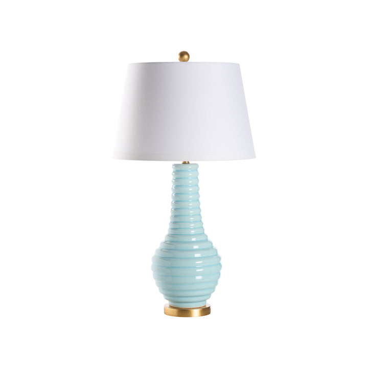 Carolina Blue Glaze/Gold Leaf