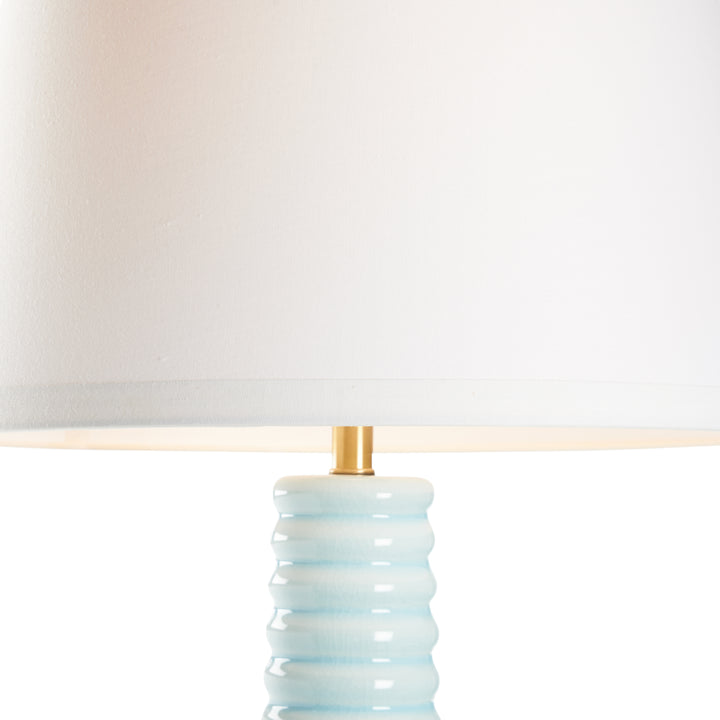 Carolina Blue Glaze/Gold Leaf