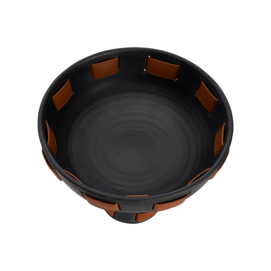 Matte Black Glaze/Camel