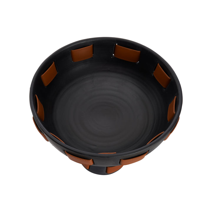 Matte Black Glaze/Camel