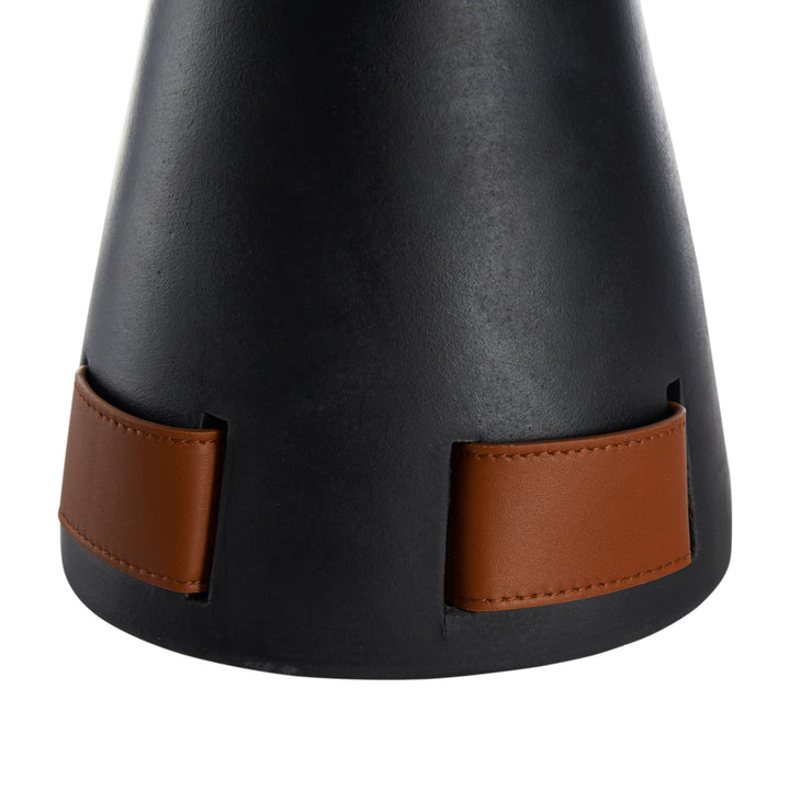 Matte Black Glaze/Camel