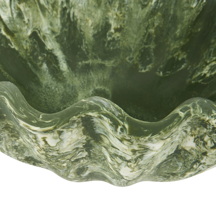 Dark Green Swirl