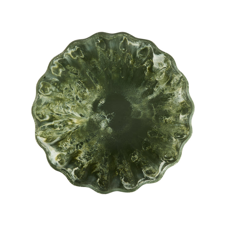 Dark Green Swirl