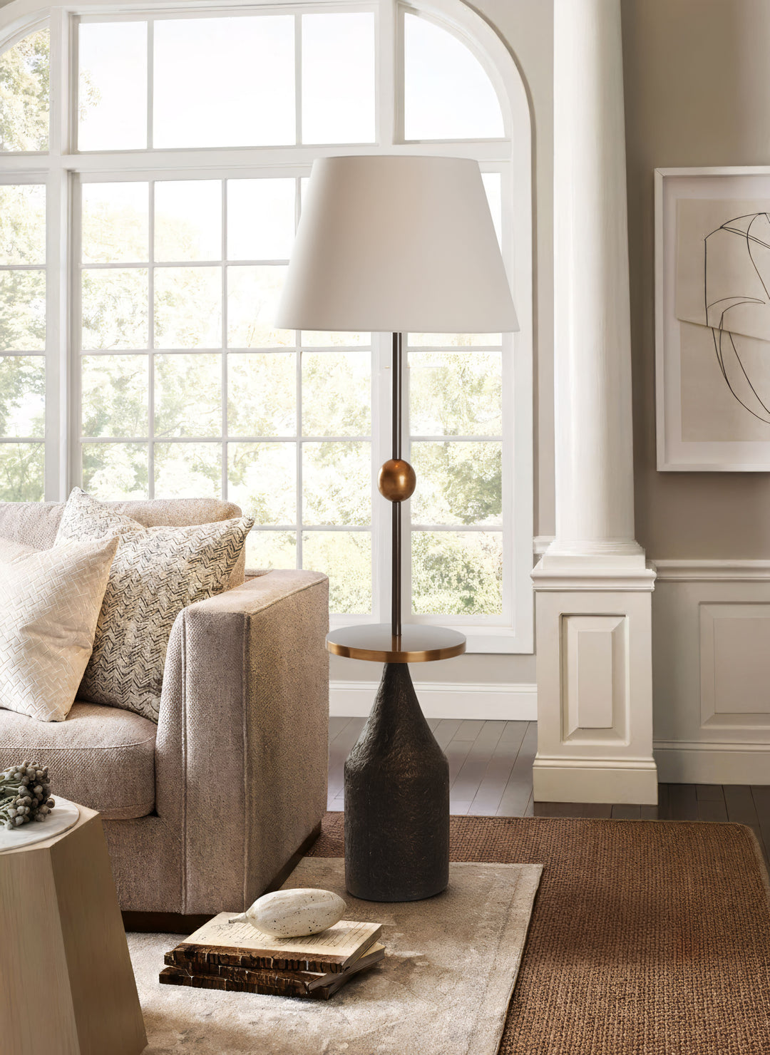 Artemis Floor Lamp with Table - W10476