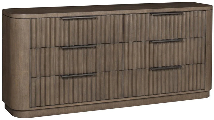 American Home Furniture Vanguard Furniture Grandhaven Fluted Front Dresser