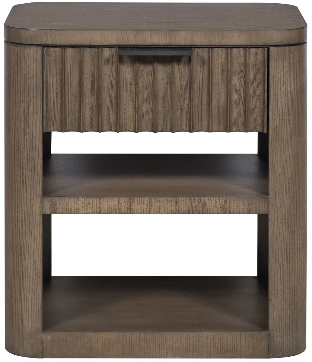 American Home Furniture Vanguard Furniture Grandhaven Fluted Front Nightstand Small