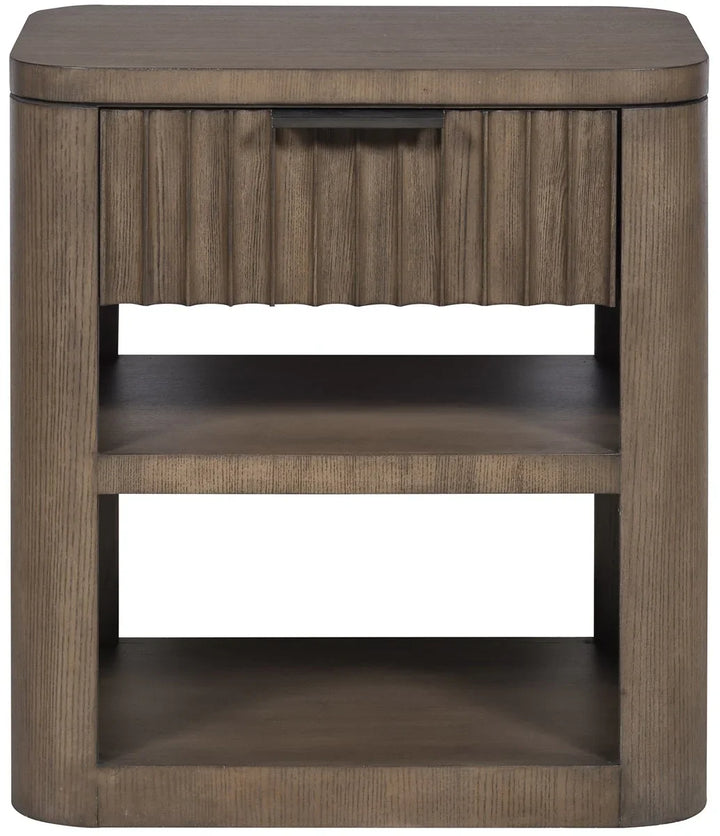 American Home Furniture Vanguard Furniture Grandhaven Fluted Front Nightstand Small