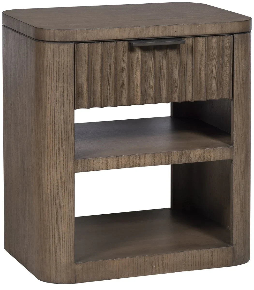 American Home Furniture Vanguard Furniture Grandhaven Fluted Front Nightstand Small