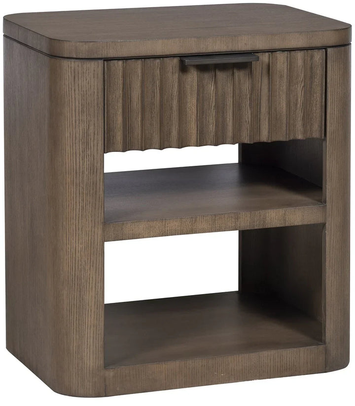 American Home Furniture Vanguard Furniture Grandhaven Fluted Front Nightstand Small