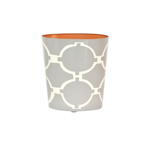 Oval Wastebasket Grey/Cream - WBACADIAGY