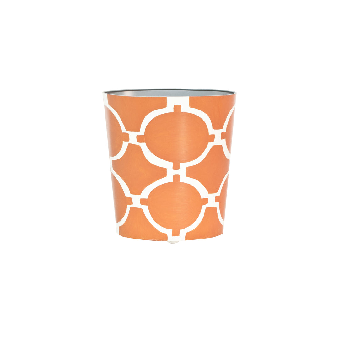 Oval Wastebasket Orange/Cream - WBACADIAO