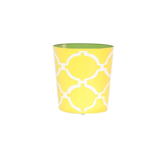 Oval Wastebasket Yellow/Cream - WBACADIAY