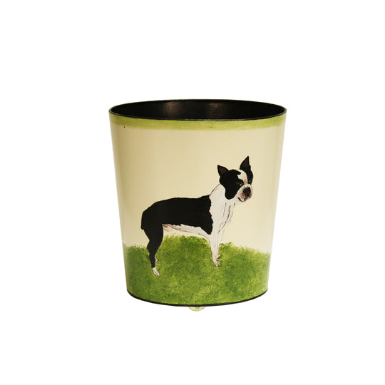 Boston Terrier Wastebasket - WBBOSTONTERRIER
