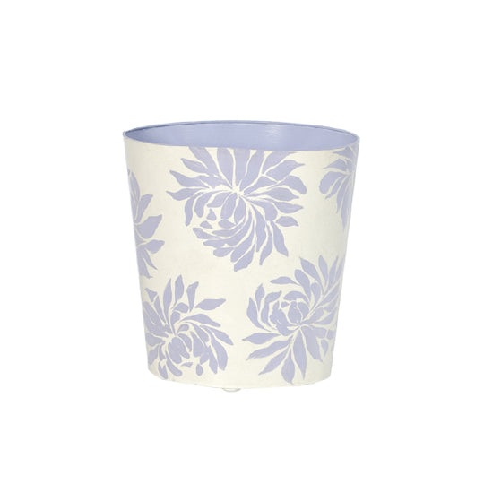 Oval Wastebasket Lavender/Cream Floral - WBDAHLIAL