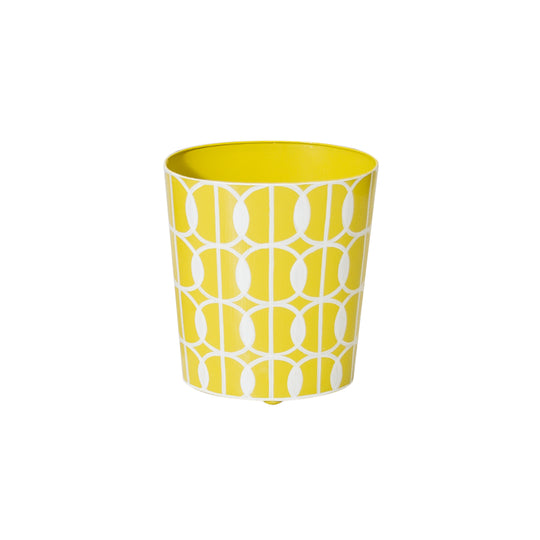 Yellow And Cream Wastbasket - WBSUNSHINE