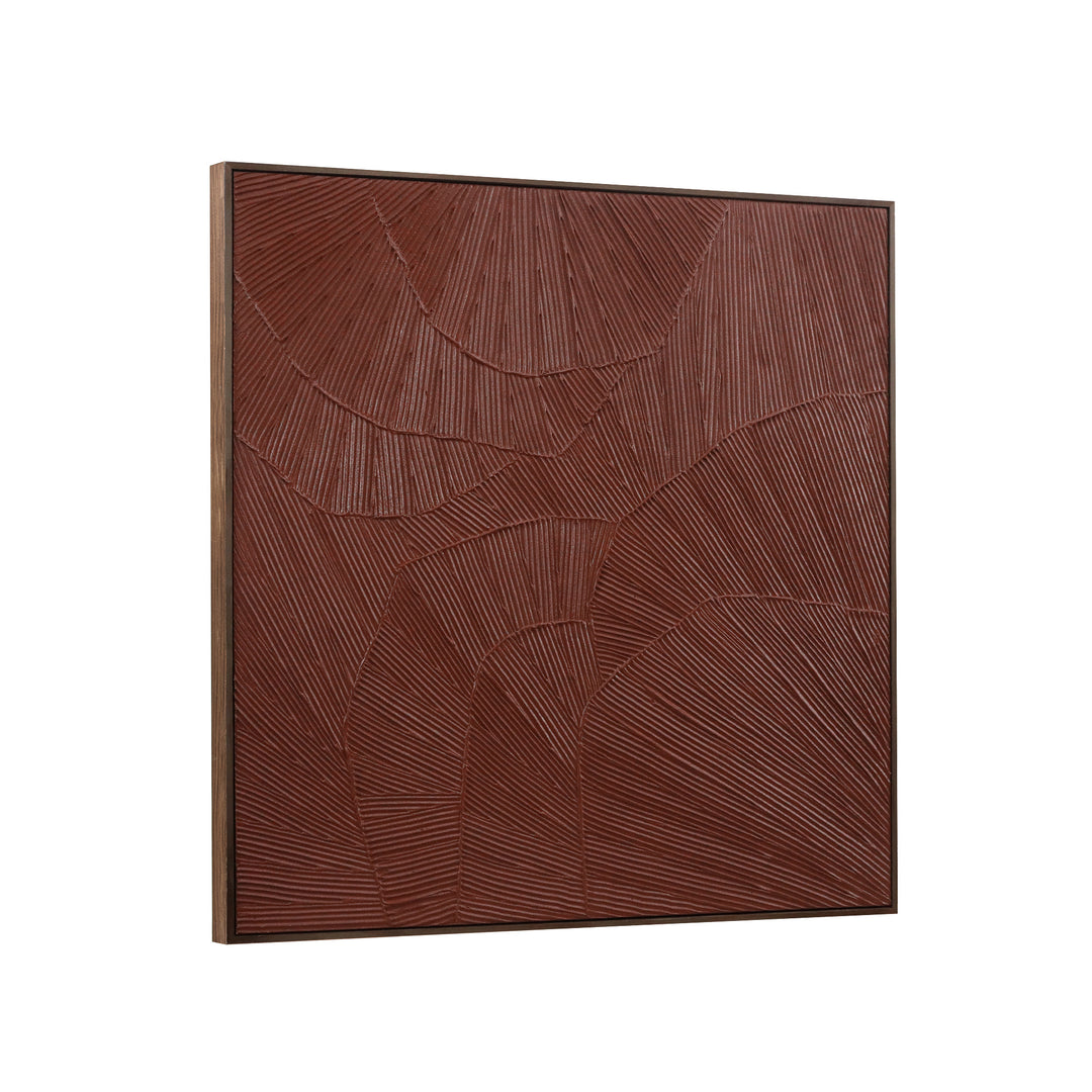 Moe's Home Collection - Flutter Framed Painting Maroon - WP-1307-37 | American Home Furniture