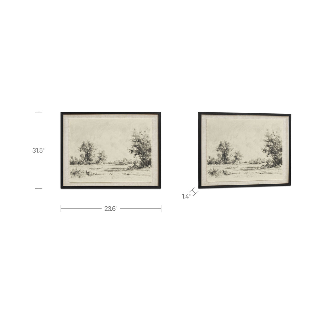 Briar Framed Print On Linen