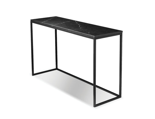 Black Semi-Honed Marble/Black Powder Coated Frame