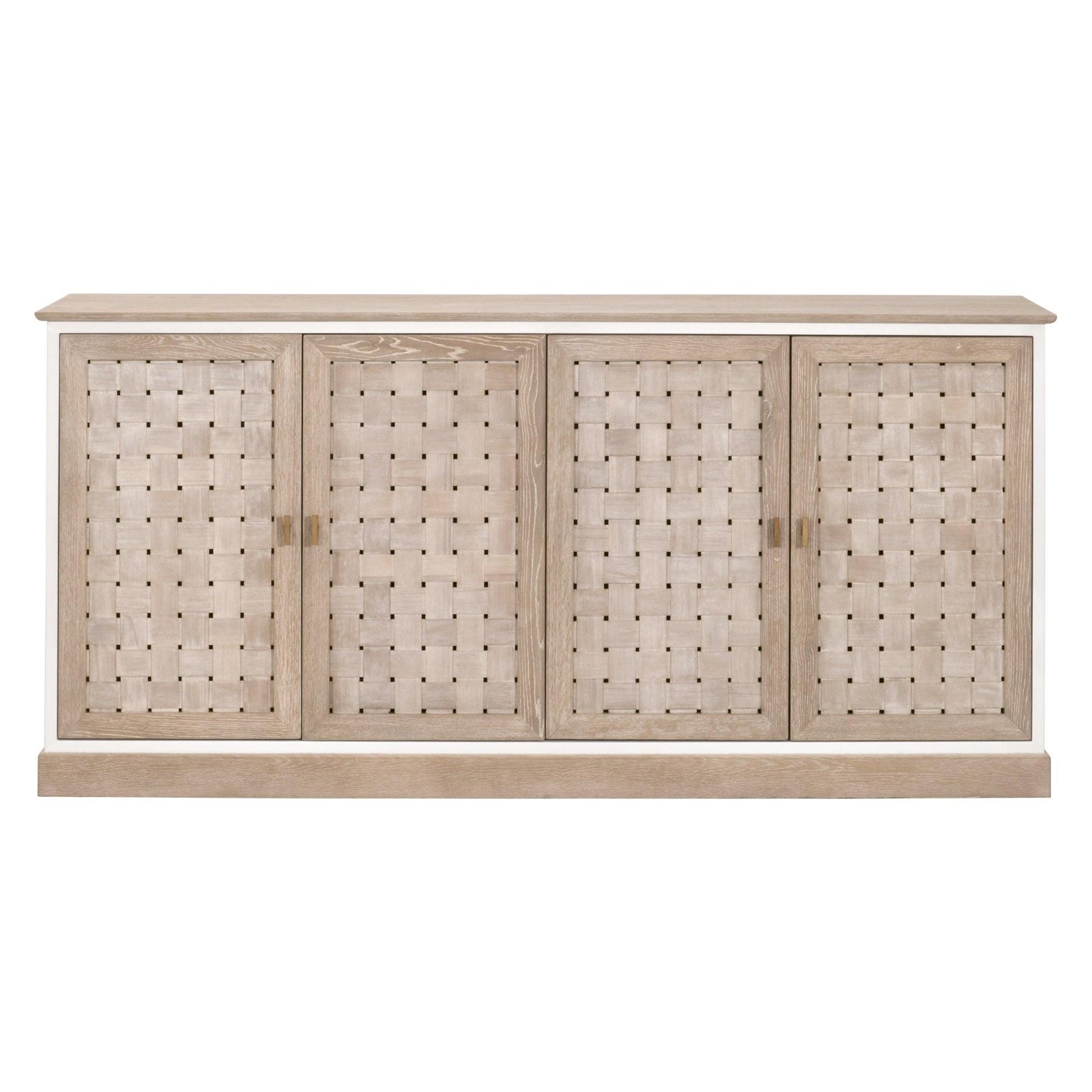 Essentials For Living - Weave Media Sideboard - 8082.SGRY-OAK/WPO | American Home Furniture
