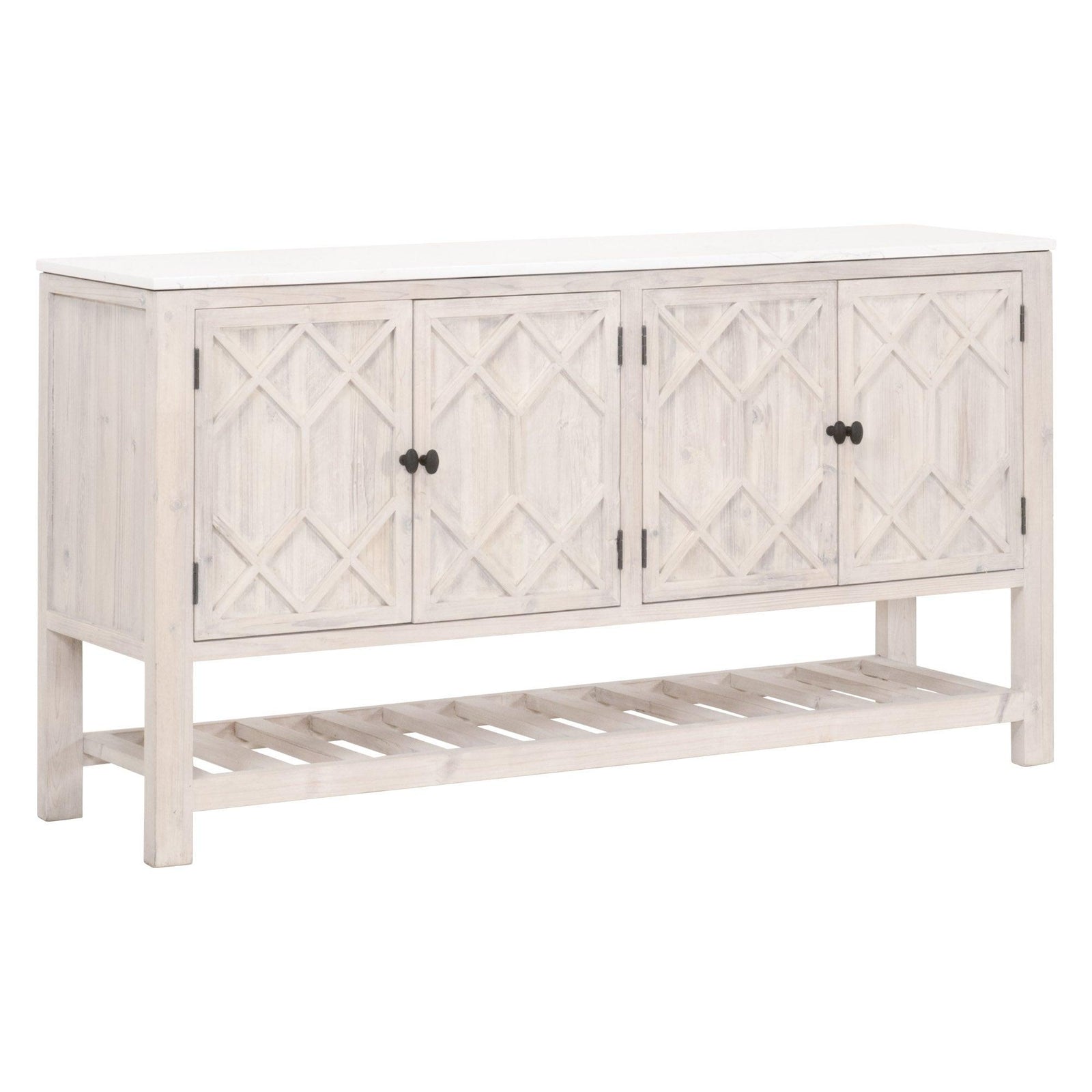 Essentials For Living - Willow Media Sideboard - 8018.WW-PNE/WHTQ | American Home Furniture