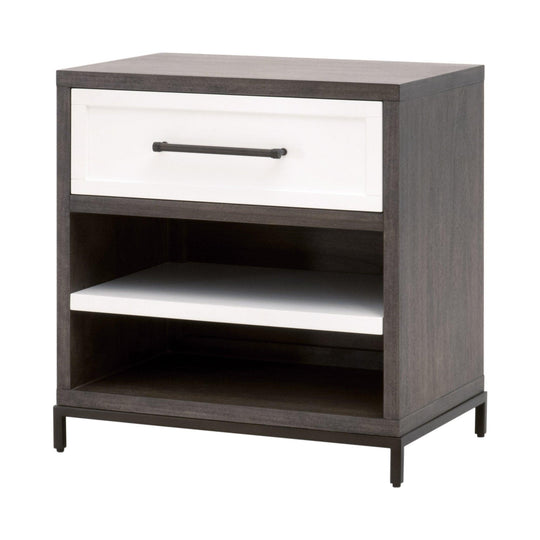 Essentials For Living - Wrenn 1-Drawer Nightstand - 6139.BBRN/WHT-AB | American Home Furniture