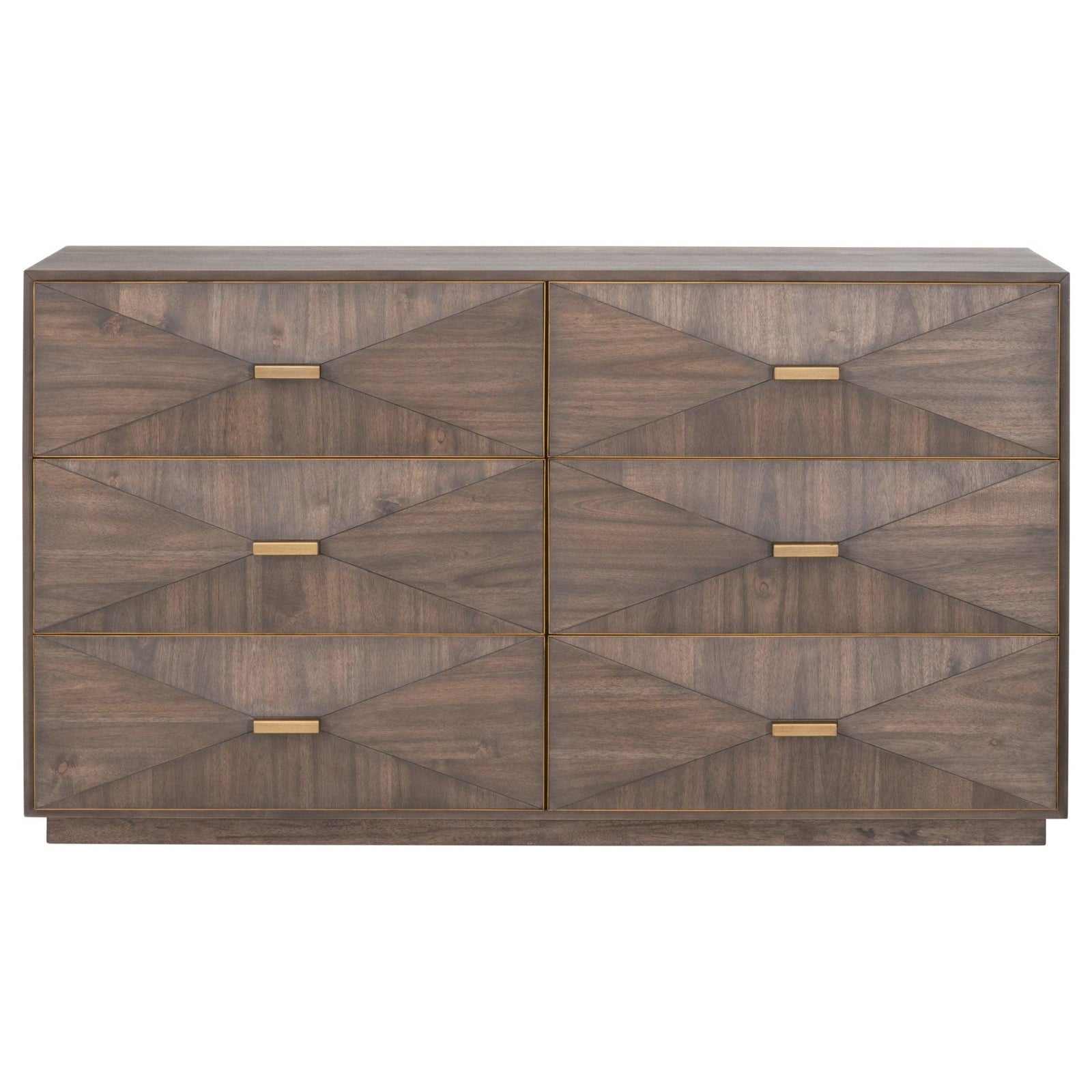 Essentials For Living - Wynn 6-Drawer Double Dresser - 6158.BBRN/BGLD | American Home Furniture